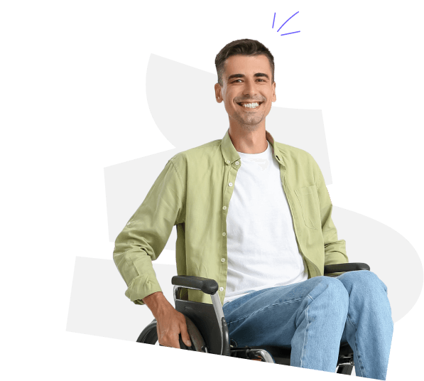Homem na cadeira de rodas